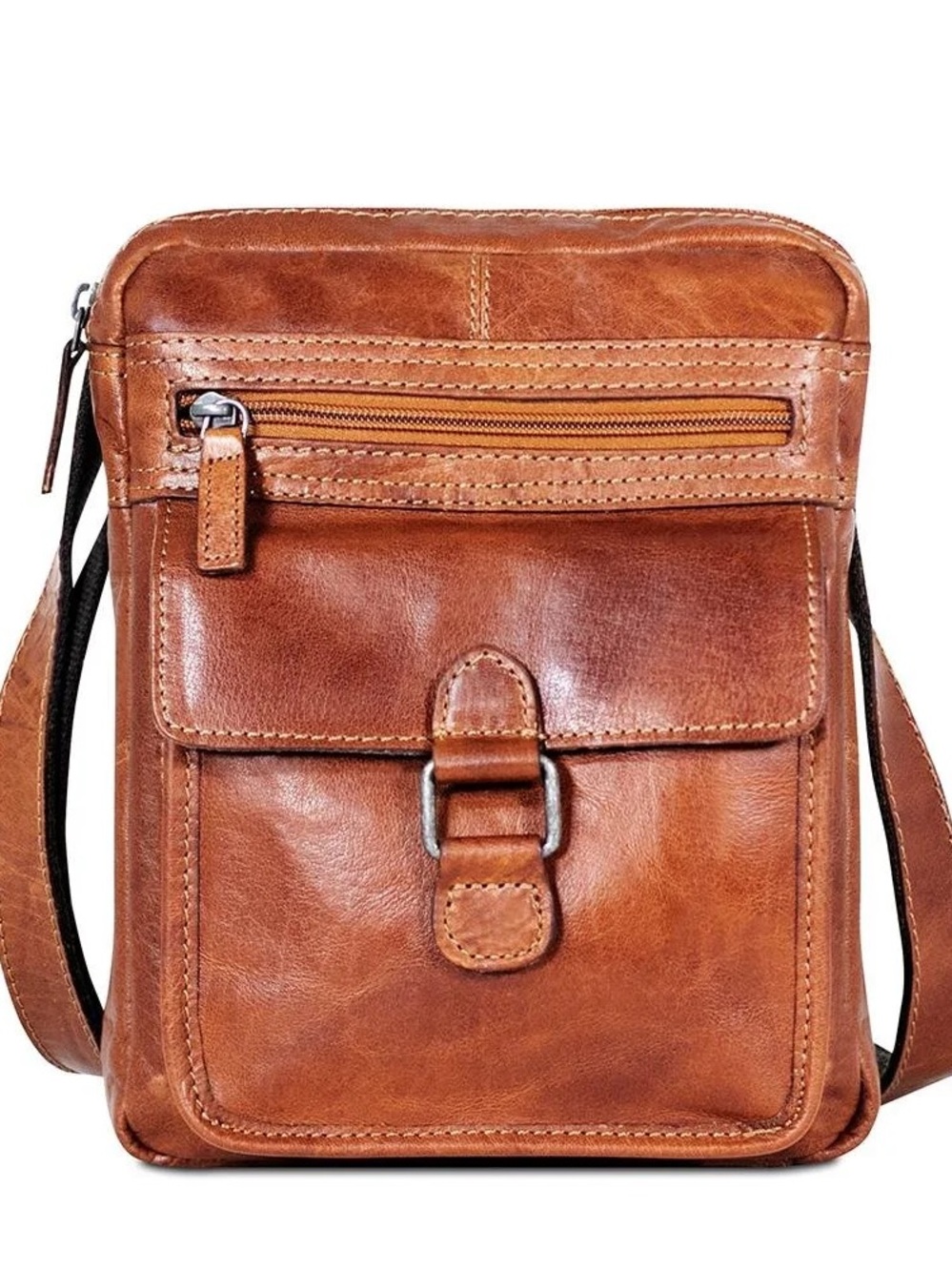 Jack Georges Voyager Slim Classic Leather Crossbody